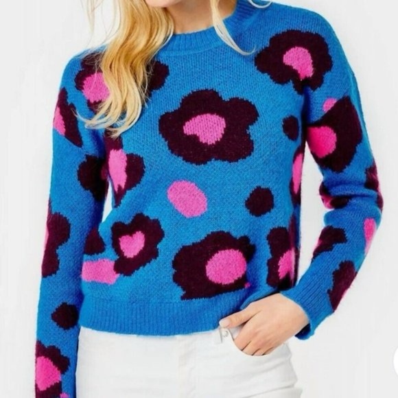 LILLY PULITZER Ferrara Sweater Blue Flare - Picture 2 of 15